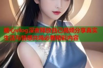 糖心vlog深夜释放自己视频分享真实生活与情感共鸣必看精彩内容