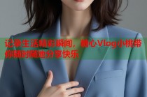 记录生活精彩瞬间，糖心Vlog小桃带你随时随地分享快乐
