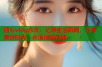 糖心vlog永久：记录生活瞬间，分享美好时光，永恒视频存储