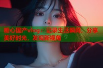 糖心国产vlog：记录生活瞬间，分享美好时光，发现新视角