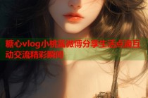 糖心vlog小桃酱微博分享生活点滴互动交流精彩瞬间