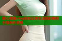 糖心博客vlog轻松记录生活精彩瞬间分享创作灵感
