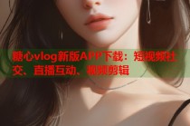 糖心vlog新版APP下载：短视频社交、直播互动、视频剪辑