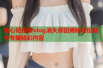 糖心短视频vlog消失原因揭秘轻松制作专属精彩内容