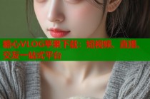 糖心VLOG苹果下载：短视频、直播、交友一站式平台