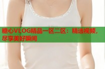糖心VLOG精品一区二区：精选视频，尽享美好瞬间