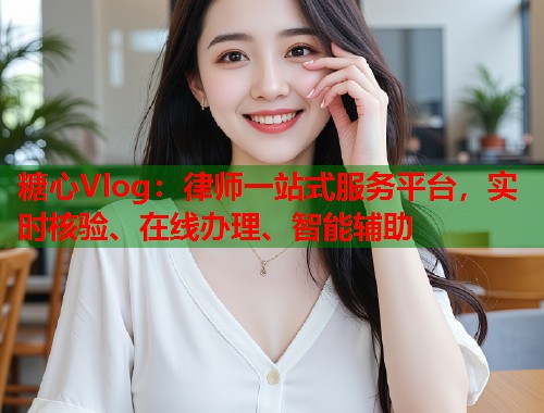 糖心Vlog：律师一站式服务平台，实时核验、在线办理、智能辅助  第1张