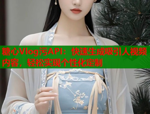 糖心Vlog污API：快速生成吸引人视频内容，轻松实现个性化定制  第1张