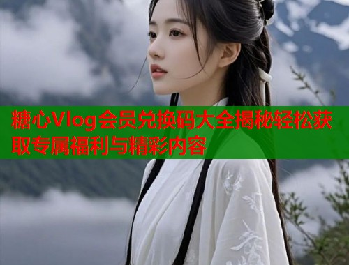 糖心Vlog会员兑换码大全揭秘轻松获取专属福利与精彩内容  第2张