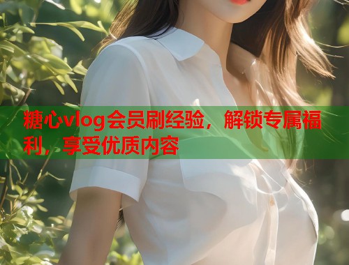 糖心vlog会员刷经验，解锁专属福利，享受优质内容  第1张