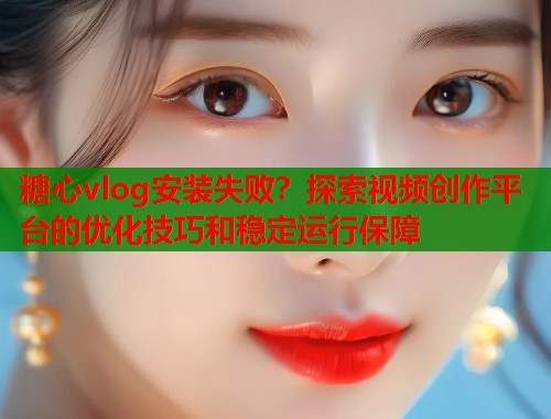 糖心vlog安装失败？探索视频创作平台的优化技巧和稳定运行保障  第1张