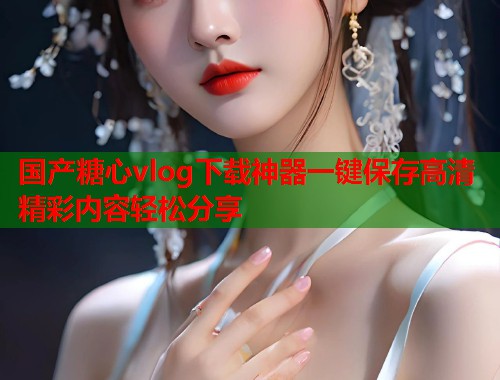 国产糖心vlog下载神器一键保存高清精彩内容轻松分享  第2张