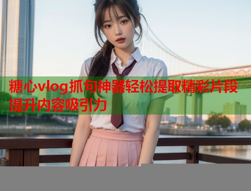 糖心vlog抓句神器轻松提取精彩片段提升内容吸引力  第1张