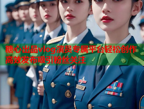 糖心出品vlog演员专属平台轻松创作高效发布吸引粉丝关注  第1张