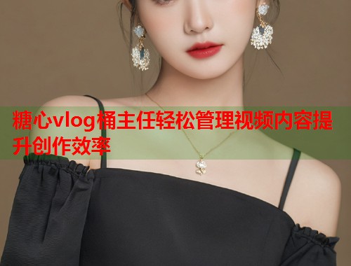 糖心vlog桶主任轻松管理视频内容提升创作效率  第2张