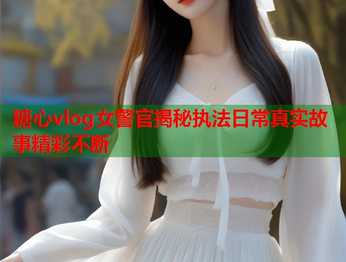 糖心vlog女警官揭秘执法日常真实故事精彩不断  第1张