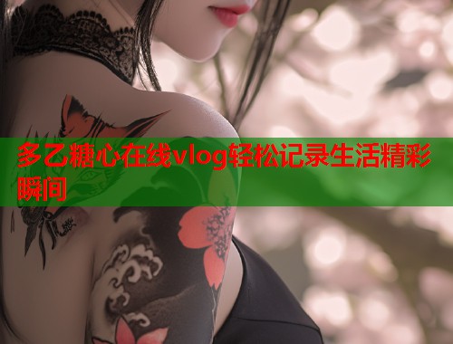 多乙糖心在线vlog轻松记录生活精彩瞬间  第1张