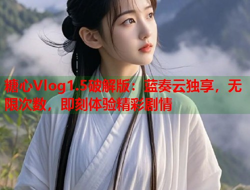 糖心Vlog1.5破解版：蓝奏云独享，无限次数，即刻体验精彩剧情  第1张