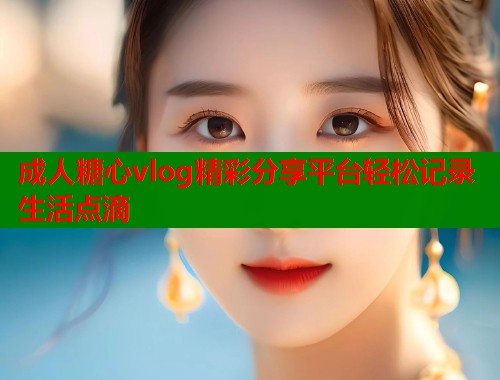 成人糖心vlog精彩分享平台轻松记录生活点滴  第1张