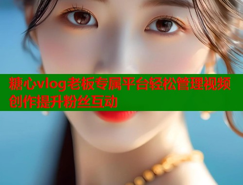 糖心vlog老板专属平台轻松管理视频创作提升粉丝互动  第1张