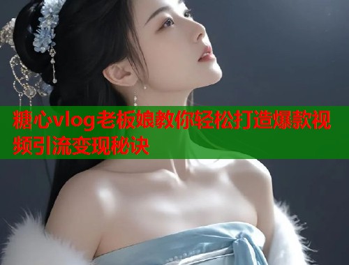 糖心vlog老板娘教你轻松打造爆款视频引流变现秘诀  第1张