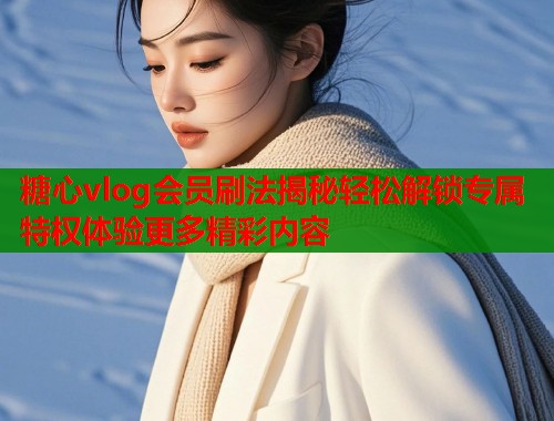 糖心vlog会员刷法揭秘轻松解锁专属特权体验更多精彩内容  第1张