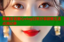 羞羞答答糖心vlog日常分享甜蜜生活点滴记录