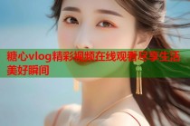 糖心vlog精彩视频在线观看尽享生活美好瞬间