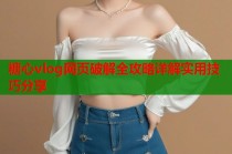 糖心vlog网页破解全攻略详解实用技巧分享