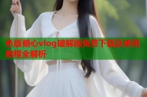 色版糖心vlog破解版免费下载及使用教程全解析