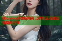 糖心vlog完整版精彩记录生活点滴温馨瞬间分享