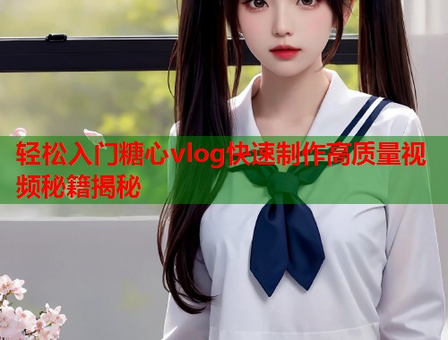 轻松入门糖心vlog快速制作高质量视频秘籍揭秘  第1张