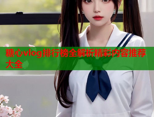 糖心vlog排行榜全解析精彩内容推荐大全  第1张
